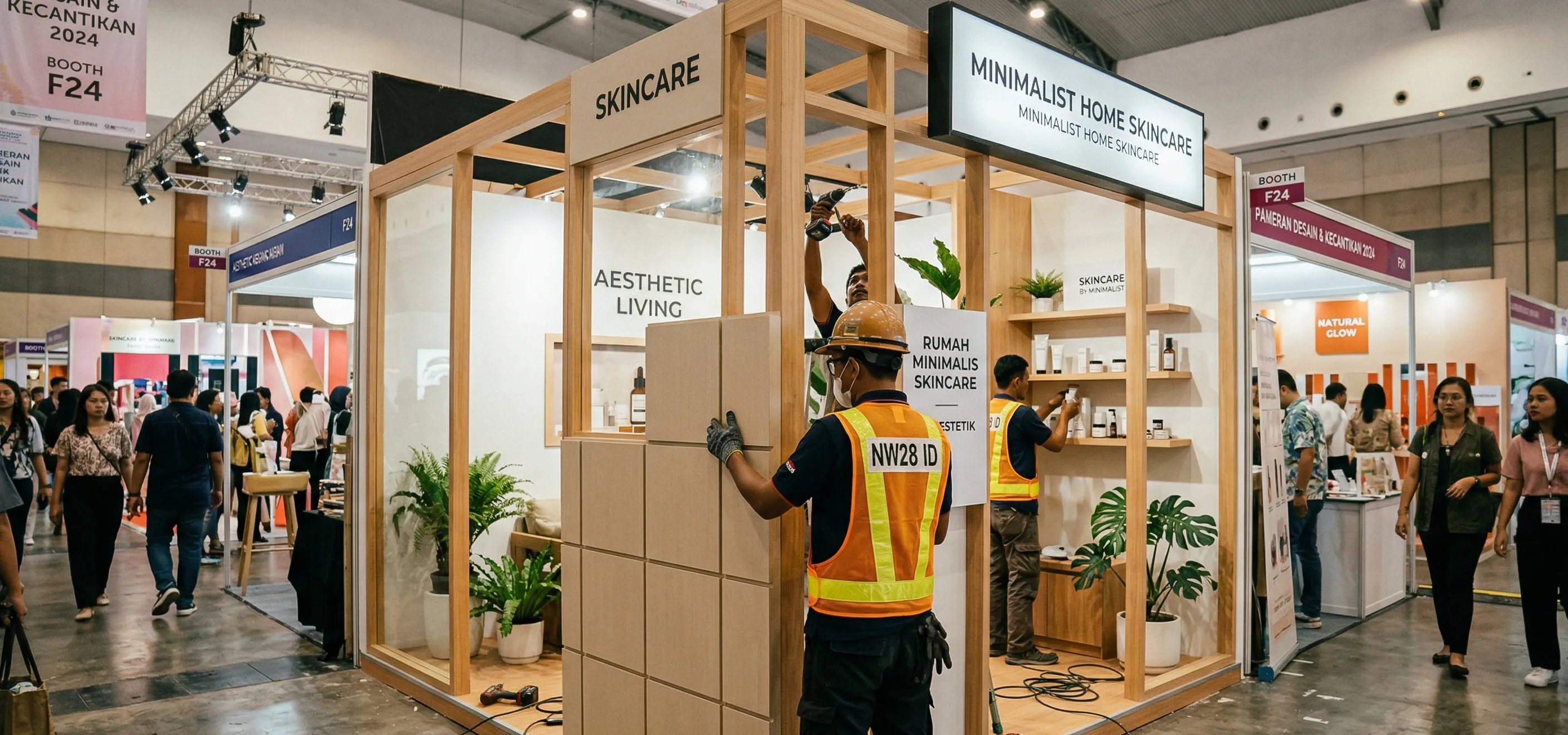 Booth pameran besar untuk event internasional - Jasa kontraktor pameran